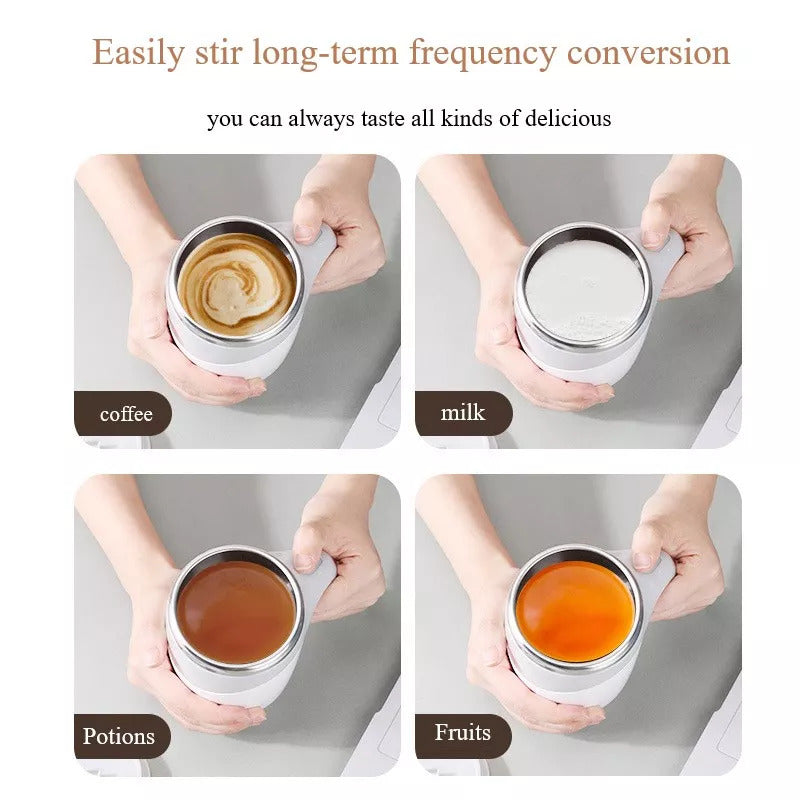 Coffee Cup High Value Electric Stirring Cup Lazy Milkshake Rotating Magnetic Water Cup