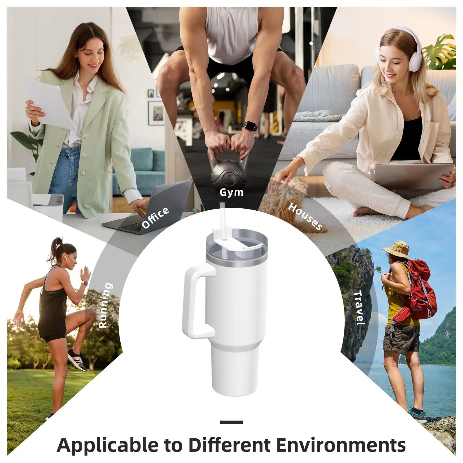 Nightmare Before Christmas Stainless Steel Tumbler Cartoon Driving Mugs Cup 40oz Thermal Cups Cold and Hot Milk Tea Water Bottle